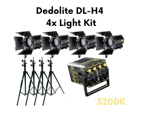 Dedolight DLH4 4x Light Tungsten Kit (100w)-image